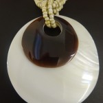 Halskette mit Perlmutt Anhänger